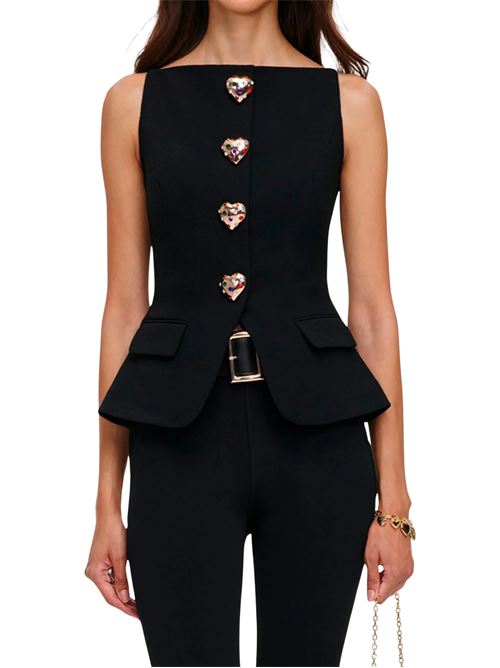 Top in crepe SELF PORTRAIT | AW26062TBBLACK